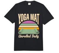 Esterilla de Yoga desenrollada Diaria Retro Atardecer Yoga Comfort Colors Adult Heavyweight T-Shirt