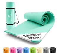 Esterilla de Yoga Esterilla de Fitness 10mm Yoga Pilates Estera Base 183x61...