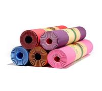 Esterilla de Yoga Fitness Gimnasio Pilates de TPE antideslizante con correa acolchada 183 x 61 cm