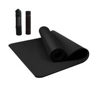 Esterilla de yoga gruesa, alfombrilla antideslizante de 15 mm, accesorio para gimnasio en casa, esterilla de yoga con arnés de transporte, para casa, gimnasio, pilates, suelo