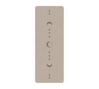 Esterilla de yoga gruesa de goma natural, superficie de poliuretano mate texturizada, antideslizante, con líneas de alineación para aeróbicos/estudio, color chocolate