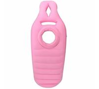 Esterilla de yoga para embarazadas, cómoda, de felpa, colchón inflable de PVC perforado, cómoda almohada de cuerpo completo, almohada de embarazo para dormir, color rosa
