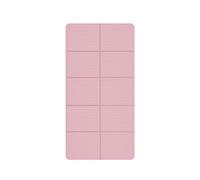 Esterilla de Yoga Plegable,Alfombrilla de Entrenamiento Outdouse,Antideslizante Pilates Mat,CóModo Suave Estiramientos Mat,para Deporte En Casa,Con Bolsa de Almacenamiento(Pink)