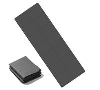 Esterilla de yoga plegable, esterilla de yoga de viaje, antideslizante, portátil, plegable, doble cara, bolsa de transporte antideslizante, esterilla de entrenamiento plegable para ejercicios de suelo