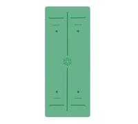 Esterilla de yoga profesional de goma natural y poliuretano, antideslizante, absorbe el sudor, silenciosa a prueba de golpes, para el hogar o el gimnasio (unisex) (verde)