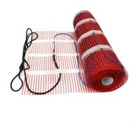 Esterilla eléctrica para calefacción por suelo radiante, 220 V, con termostato digital, de fibras de aramida para baño y cocina, se puede incrustar en mortero, silicona de PVC, 50 cm de ancho (50 cm x