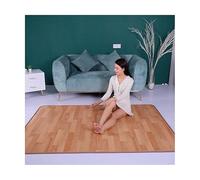 Esterilla eléctrica para debajo del escritorio, 220 V, calentador de suelo de poliuretano, alfombrilla de calefacción eléctrica, alfombra eléctrica para la oficina en casa (100 m x 150 m, marrón)