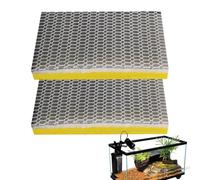 Esterilla filtrante para acuario, 2 esterillas filtrantes para peces, accesorios de acuario, rodillo de filtro flexible para acuarios, terrarios, agua dulce y salada