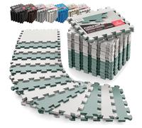 Esterilla Fitness Puzzle para Suelos de Gimnasio | Set de Protección Goma Espuma Losas Caucho para Máquinas de Deporte, Alfombrilla Protector Expandible Tatami Tapiz Alfombra Colchonetas Pesas Gym