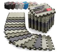 Esterilla Fitness Puzzle para Suelos de Gimnasio | Set de Protección Goma Espuma Losas Caucho para Máquinas de Deporte, Alfombrilla Protector Expandible Tatami Tapiz Alfombra Colchonetas Pesas Gym