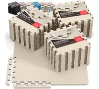 Esterilla Fitness Puzzle para Suelos de Gimnasio | Set de Protección Goma Espuma Losas Caucho para Máquinas de Deporte, Alfombrilla Protector Expandible Tatami Tapiz Alfombra Gym - Set de 3