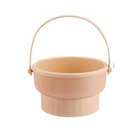 Esterilla limpiadora de brochas maquillaje 3 en 1, cuenco silicona for lavar, esponja plegable for polvos y herramientas secado(Orange)