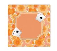 Esterilla Mahjong - Plantas Tropicales Vintage Antideslizante 80x80cm | Cubierta de mesa de tablero de cartas de póker para dormitorio, apartamento, decoración para sala de estar, juegos de azulejos p