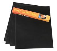 Esterilla para Barbacoa, 4 Unidades, Alfombrilla para Barbacoa de carbón, Alfombrilla Antiadherente para Barbacoa de Gas, Reutilizable, Alfombrilla para Barbacoa, Resistente al Calor para carbón