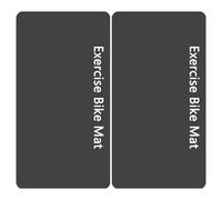 Esterilla para bicicleta estacionaria, cinta de correr elíptica | Esterilla de cinta de correr no deslizante de 3 mm de grosor - Juego de 2 esterillas para entrenador de bicicleta de entrenamiento