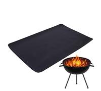 Esterilla para pit de fuego, almohadilla de copa, resistente al calor, resistente al fuego, alfombrilla protectora antideslizante para cubierta, patio, barbacoa de campfire, accesorios para barbacoa