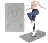 Esterilla para saltar cuerda - Esterilla de yoga para danza | Esterilla acolchada para interior y exterior, almohadilla de fitness duradera con diseño de TPE que absorbe los golpes para ejercicios de