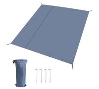 Esterilla para Tienda de campaña, Almohadilla para Suelo de Tienda de campaña, Esterilla Plegable de Hierro Azul para Camping, Secado rápido, con de Almacenamiento, para Picnic, balcón, césped
