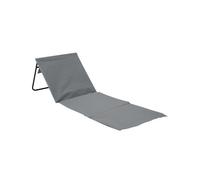Esterilla plegable de playa acolchada con respaldo gris 153x51x42cm 7house