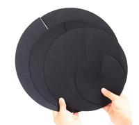 Esterilla protectora para árboles con mantillo, Alfombrillas protectoras for anillos de mantillo for árboles no tejidas, 15-32 cm, color negro, paquete 5 a 30 unidades(25CM,30PCS)