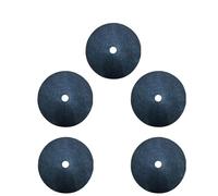 Esterilla protectora para árboles con mantillo, Anillos for mantillo de árboles no tejidos, negros, 15-52 cm diámetro, 1-10 unidades(Black 5 Pieces,42cm)