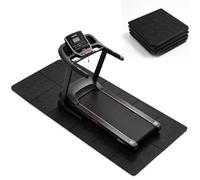 Esterilla protectora plegable para fitness, 183 cm x 61 cm x 6 mm de grosor, de PVC de alta densidad para equipos de fitness, esterilla deportiva para cinta de correr, gimnasio, bicicleta estática