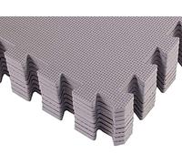 Esterilla Puzle para Suelos de Gimnasio y Fitness | Set de Protección de Goma Espuma de 4 losas de 60x60x1cm,