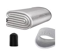 Esterilla ultraligera para camping, esterilla aislante, base de colchón de playa de aluminio | autoinflable, colchoneta isotérmica plegable, colchoneta para camping, esterilla térmica para senderismo