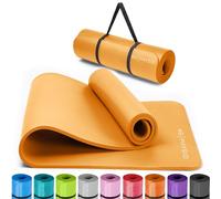 Esterilla Yoga Antideslizante 8mm - Esterilla Fitness y Pilates Extra Gruesa 183x60 cm con Correa de Transporte, Colchoneta Yoga Cómoda para Gimnasio y Entrenamiento en Casa (NBR)