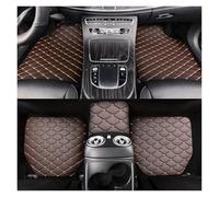 Esterillas Alfombrillas Universales para Coche 5 Uds De Cuero PU Impermeables A Prueba De Polvo Almohadillas Protectoras para Pies De Coche Alfombrillas(Brown-5pcs)