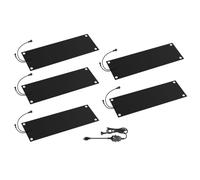 Esterillas calefactoras para derretir la nieve esterillas calefactoras antideslizantes con cable de alimentación nieve y hielo para exteriores en invierno,5pcs,101.6 × 38.1 cm