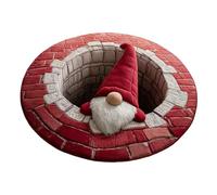 Esterillas de Puerta Delantera de Navidad - Resistente Resistente Antideslizante Decorativo tapetes de Puerta | Alfombras de Ilusión óptica de Navidad - para la al Aire Libre Jardín Patio Casa