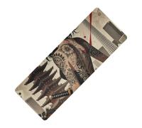 Esterillas de yoga con estampado de samurái japonés de anime sexy a granel de 1 mm de grosor para gimnasio antideslizante, con bolsa de transporte para ejercicio, 180 x 66 cm