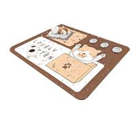 Esterillas para mascotas para suelo, almohadilla absorbente antideslizante, alfombrilla protectora de resistente para entrenamiento de cachorros, uso de la comida, área de cuenco de agua y