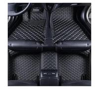 Esterillas para Toyota para Corolla 2019-2023 2014-2018 para Híbrido Alfombrillas 3D para El Suelo Accesorios De Cuero Artificial Alfombrillas(Black White 5 Seat,Co*Rolla 2007-2013)