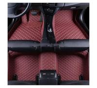 Esterillas para Toyota para Corolla 2019-2023 2014-2018 para Híbrido Alfombrillas 3D para El Suelo Accesorios De Cuero Artificial Alfombrillas(Wine Red 5 Seat,Co*Rolla 2007-2013)