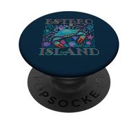 ESTERO ISLAND FLORIDA BLUE CRAB VERANO PLAYA REGALOS DE VACACIONES PopSockets PopGrip Adhesivo