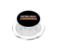 Estes Park Colorado Retro Rayas Vintage Montaña Diseño PopSockets PopGrip para MagSafe