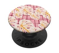 Estética botánica de verano de hojas tropicales PopSockets PopGrip Adhesivo