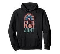 Estética de corazón arcoíris Boho I'm The Plant Aunt Sudadera con Capucha