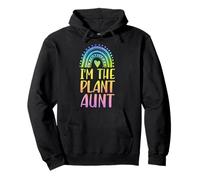 Estética de corazón arcoíris Boho I'm The Plant Aunt Sudadera con Capucha