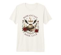 Estética de Corona Lunar con Rosas góticas de Dark Romance Reader Camiseta Premium