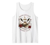 Estética de Corona Lunar con Rosas góticas de Dark Romance Reader Camiseta sin Mangas