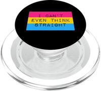 Estética de la bandera del orgullo pansexual I Can't Even Think Straight PopSockets PopGrip para MagSafe