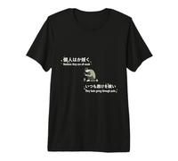 Estética Japonesa Anime Soledad Melancolía Diseño Camiseta Premium