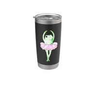 Estética Rana bailando Bailarina Retro Vaso térmico de acero inoxidable de doble pared