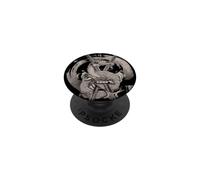 Estética samurái dragón japonés en Arte Tatuaje Retro Estilo PopSockets PopGrip Adhesivo