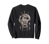 Estética samurái dragón japonés en Arte Tatuaje Retro Estilo Sudadera