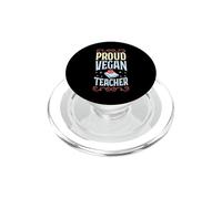 Estética Vegana Vibes Orgulloso Profesor Vegano PopSockets PopGrip para MagSafe