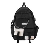 Estético impermeable multi-bolsillo portátil mochila Kid Bookbag bolsa de viaje, Negro 1, verwijzen naar de beschrijving, Unisex